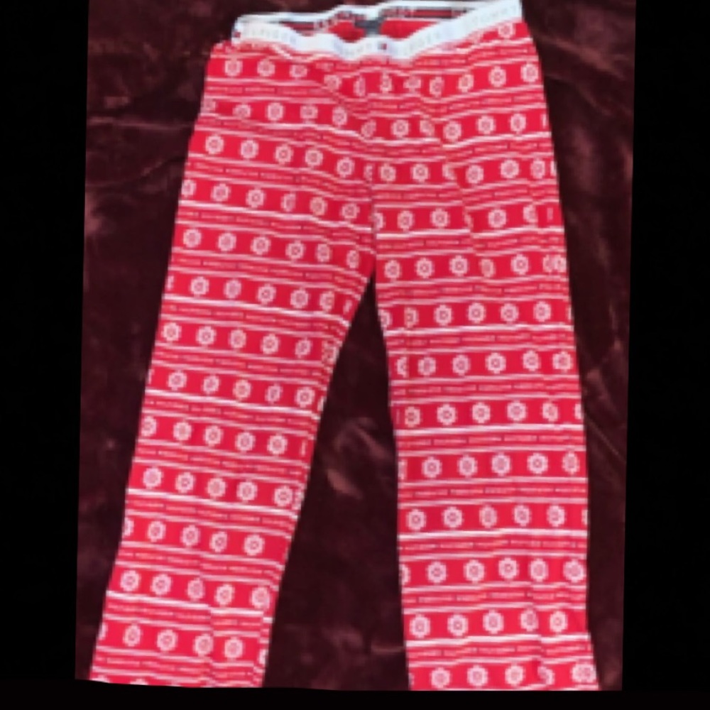 RED AND WHITE TOMMY HILFIGER PJ PANTS